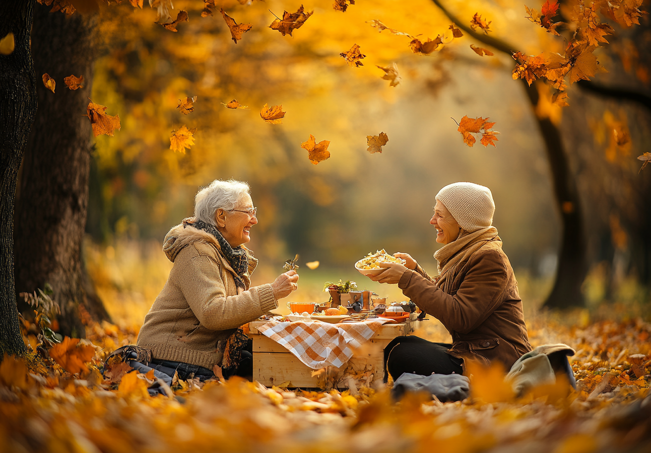 Възрастна двойка, която се храни здравословно